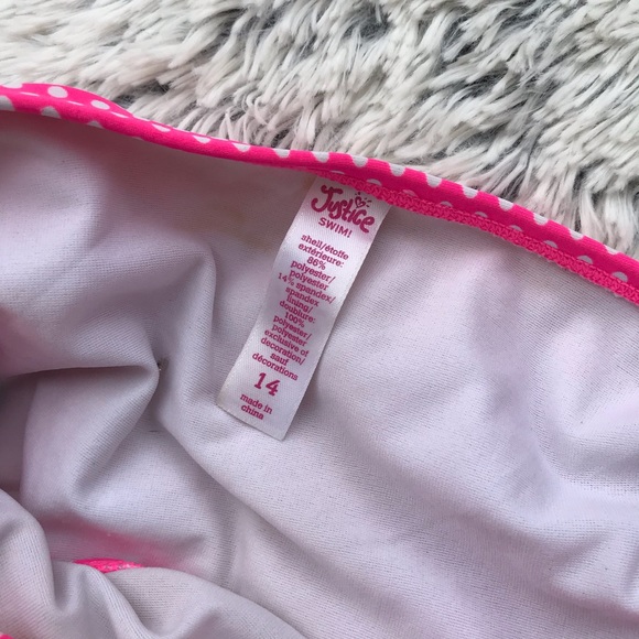 Justice Pink and White Bikini - Picture 4 of 4